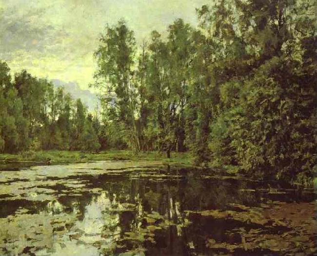 Valentin Serov the Overgrown Pond. Domotcanovo china oil painting image